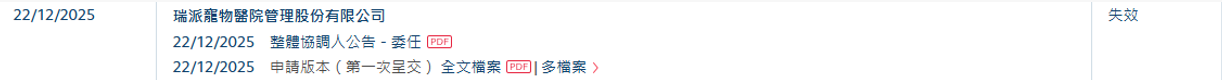 新股消息瑞派宠物医院港股IPO招股书失效(图1)