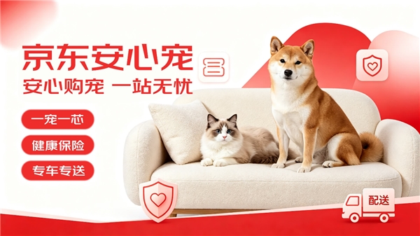 京东“安心宠”重新定义宠物犬猫交易：宠医上门检测、专车专人配送、365天保险兜底(图1)